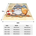 thumbnail image 3 of Pofeuu Hello Summer Cute Gnome Print Ultra-Soft Micro Fleece Blanket,for Bed Or Sofa,All Season Throw Blankets Flannel Blanket-40"x30", 3 of 7