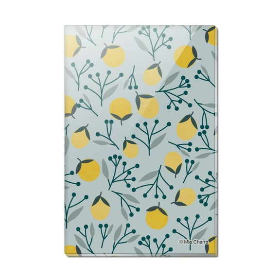 Capriccio Lemons Rectangle Acrylic Fridge Refrigerator Magnet