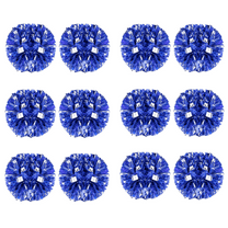 YOUHO Cheerleading Pom Poms with Baton Handle for Team Spirit Sports Dance Cheering Kids Adults(12 packs)