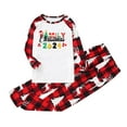 thumbnail image 3 of yoeyez Outlet Matching Family Christmas Pajamas Family Christmas Matching Sets Matching Family Pajamas Holiday Jammies Sleepwear, 3 of 7
