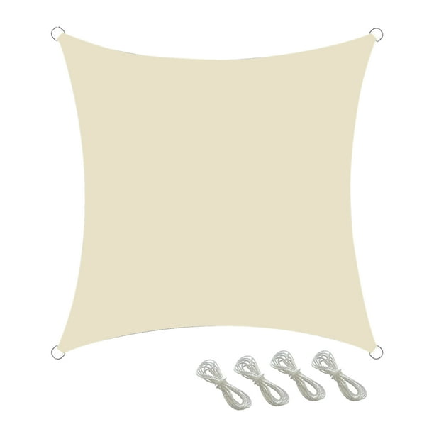 Toldo de vela resistente a los rayos UV, refugio para plantas de jardín, cubierta de invernadero tra TOMSHOO Beige/3x3m