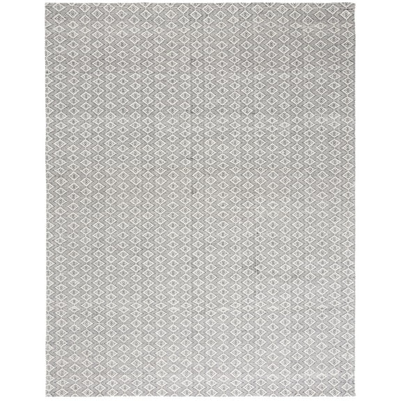 SAFAVIEH Marbella Saleem Diamond Area Rug, Ivory/Black, 8' x 10'