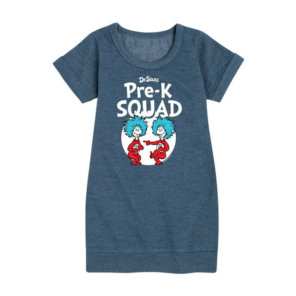 Dr. Seuss - Pre-K Squad - Toddler And Youth Girls Fleece Dress