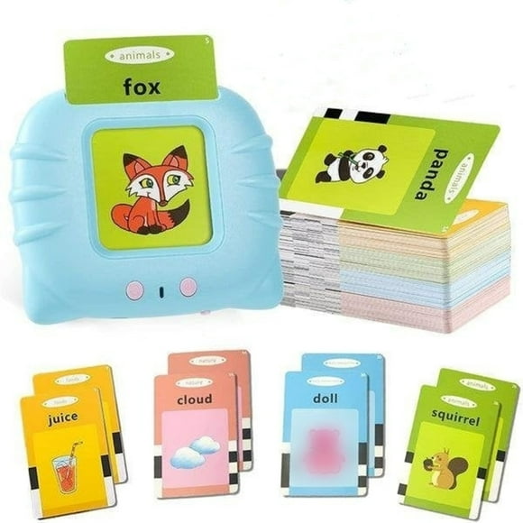 Talking Flashcards for Kids - 112 Cards (224 Sight Words), Plastic, Speech Learning, Montessori Toy, Travel/Educational