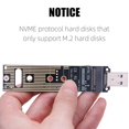 thumbnail image 1 of M.2 NVME To USB 3.1 Adapters JMS583 SSD Converter Card 10Gbps M.2 NVME PCIe Adapter Card Converters Cards Hard Drive Box, 1 of 6