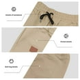 thumbnail image 7 of Yievot Mens Casual Shorts 7 Inch Inseam Elastic Waist Drawstring Summer Beach Shorts with Pockets, 7 of 7