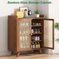 thumbnail image 6 of golytefs 5 Tiers Wooden Shoe Cabinet with Doors Shoe Rack Organizer for Entryway Closet, 6 of 9