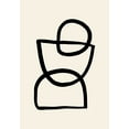 thumbnail image 2 of Artographie Studio 14x18 White Modern Wood Framed Museum Art Print Titled - Shape 04, 2 of 4
