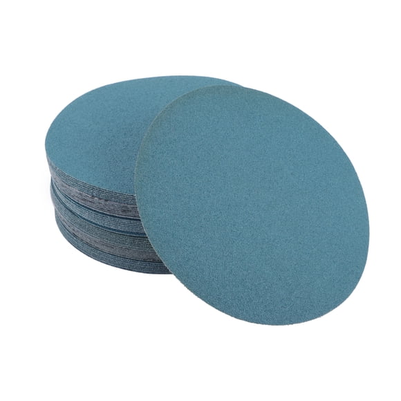 Discos de Lijado para Automóviles de Madera Unique Bargains 50 Pcs Lijado Suave con Gancho y Bucle para Carpintería, Acabado Automotriz 7.09" 80 Grano Azul Alúmina de Circonio