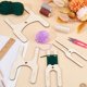 thumbnail image 5 of Kit de 4 piezas para hacer pompones de madera en 8 tamaños, herramienta en forma de H para hacer bolas de lana, ideal para manualidades con agujas y tejido de lana., 5 of 6