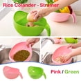 thumbnail image 2 of Harpily Sink Strainer Rice Colander Strainer Lightweight For Cleaning Rice Beans Fruit And Vegetables, 2 of 8