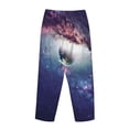 thumbnail image 5 of Balery Planets Stars And Galaxies print Women's Pajama Pants,Ultra Lightweight Pjs,Lounge Pant-Large, 5 of 9