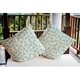 thumbnail image 4 of 18"x18" Square Simply Daisy Valentines Patterned Hearts Poly Indoor/Outdoor Pillow, Blue Qty 1, 4 of 5