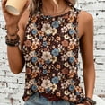 thumbnail image 3 of Womens Vintage Graphic Tank Tops Racerback Summer Casual Loose O-Neck Tanks Vest Vacation Classic-Fit Shirt Cami, 3 of 4
