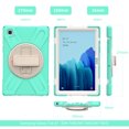thumbnail image 3 of Allytech Galaxy Tab A7 10.4" Case with Screen Protector, SM-T500 T505 T507 Case, Shock-absorbing Rugged Kickstand Hand Strap Defender Case Cover for Samsung Galaxy Tab A7 10.4" T500, Mint, 3 of 9