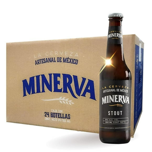 Caja Cerveza Artesanal Minerva Stout 355ml Minerva Cerveza Stout