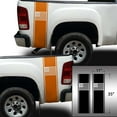 thumbnail image 2 of American USA Flag Racing Stripes Rear Truck Bed Vinyl Decal Sticker Sport Lines Styling Straight Lines Compatible with Most Pickup Trucks Back Graphic Sporting (11" x 35", Light Orange), 2 of 8
