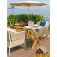 thumbnail image 5 of Outdoor Tablecloth with Umbrella Hole for Patio/Picnic/Party/Camping, Farmhouse Roosters Waterproof Table Cloth Rectangle Table Cover Washable, Vintage Sunflowers Farm Countryside (54"x 80"), 5 of 8