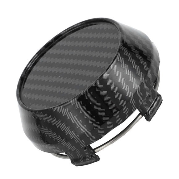 Tapas de centro de rueda universal de Unique Bargains, duraderas, 60 mm, 2.36" de diámetro exterior, patrón de fibra de carbono, negro