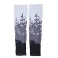 thumbnail image 3 of 1 par de mangas de seda de hielo para brazos con protección solar UV, finas, transpirables y refrescantes para conducir, deportes de verano, XL, color negro, 3 of 14