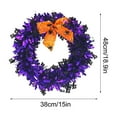 thumbnail image 7 of XEOVHV Halloween Decorations, 18.9inches Halloween Tinsel Garland With a bow tie, Halloween Metallic Garland Pumpkin Bat Halloween Garland Decorations for Home Indoor Outdoor Party, 7 of 7