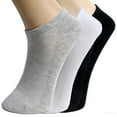 thumbnail image 6 of SPRING PARK 1 Pair Mens Womens Ankle Socks Invisible Cotton Low Cut Sports Socks, 6 of 7