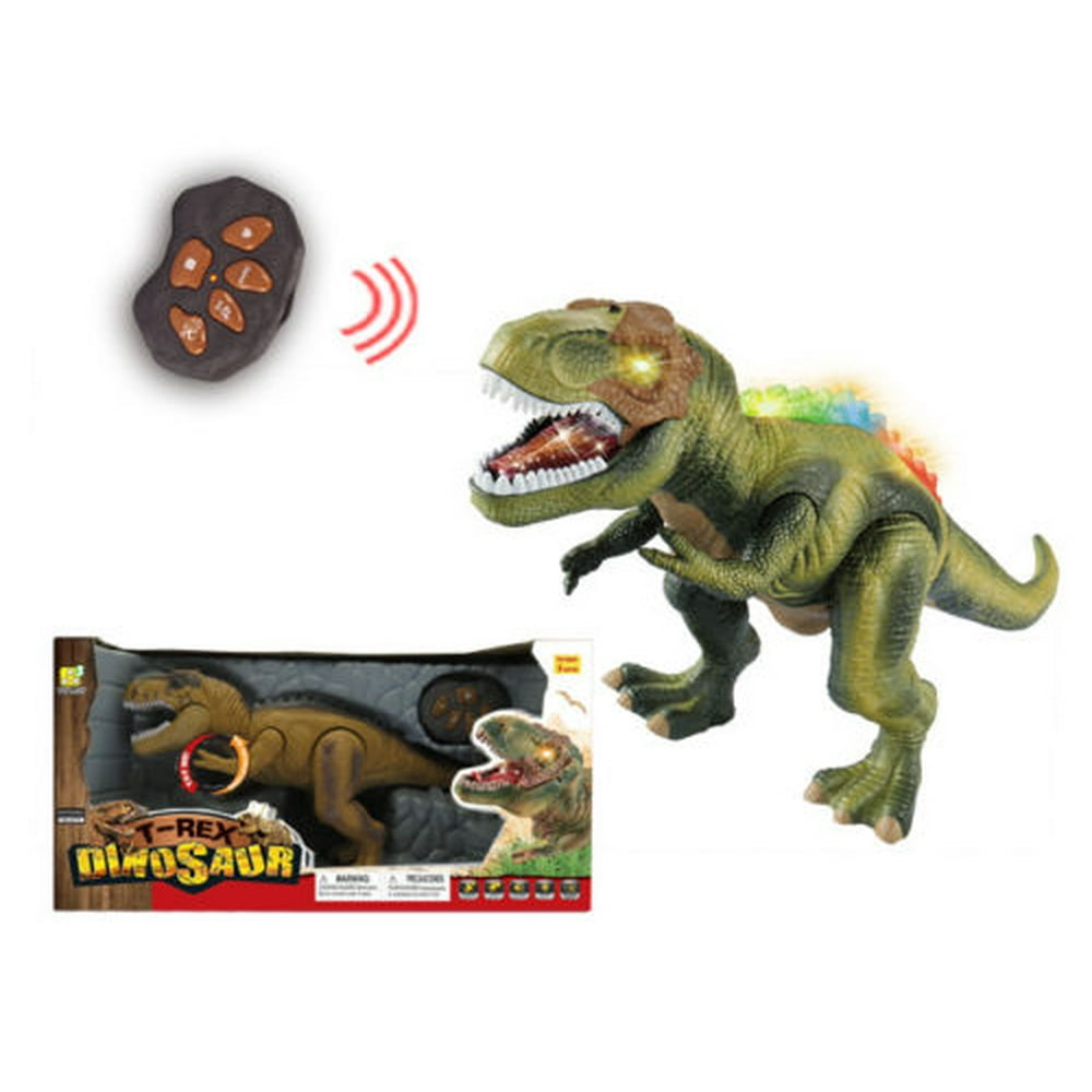Remote Control RC T Rex Dinosaur Electronic Toy Action Figure Walking ...