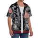 thumbnail image 2 of Balery Veterans Day1 Camisa Casual de Manga Corta con Botones para Hombre, Texturizada, Estilo Cubano, para Playa, Verano-3X-Large, 2 of 5
