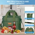 thumbnail image 4 of Bolsa térmica Iknoe, grande, 29 x 17 x 30 cm, 24 latas, militar, 4 of 5
