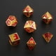 thumbnail image 2 of Paquete de 7 dados poliédricos de 7 matrices para mazmorras y dragones ( D8 D10 D12 D20) naranja, 2 of 9