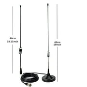 HYS Dual-band Universal Car Vehicle Magnetic Base Signal FM Radio Antenna Aerial with PL259