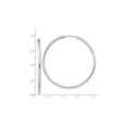 thumbnail image 2 of Primal Silver Sterling Silver 2mm Hoop Earrings, 2 of 4