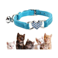 thumbnail image 1 of Collier de Chat, Réglable en Velours Doux Collier de Chat avec Cloche, Mignon Animal de Compagnie, Costume, 1 of 5