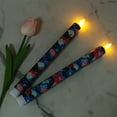 thumbnail image 3 of 2PCS Printed Flameless Taper Candles with Classic Japanese Pattern Elements, 10 Inch LED Candlesticks Battery Operated with 10-Key Remote for Wedding Party Home Decor Gifts, 3 of 6