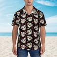thumbnail image 2 of Haiem colorful Skull dog flower Printed Hawaiian Shirt for Men - Men’s Casual Beach Summer Shirts - Stretch Fabric with Modern Fit-Medium, 2 of 7