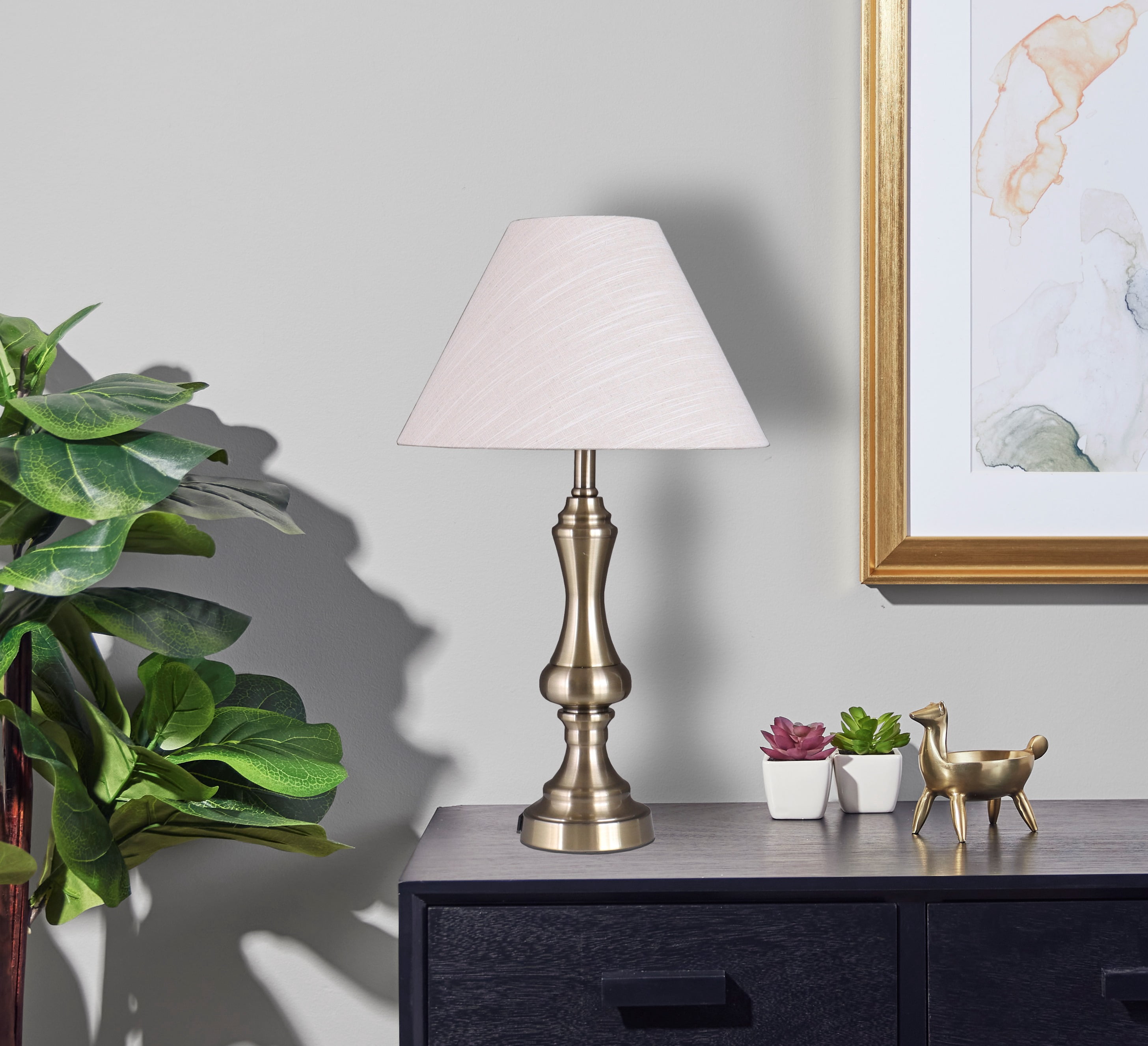 Simplee Adesso Taupe Fabric Tapered Uno Lamp Shade, 10"H x 15"D, Transitional, Adult Office, Dorm Room Use