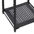 thumbnail image 3 of vidaXL Storage Shelf Black 30x30x90 cm Poly Rattan, 3 of 5