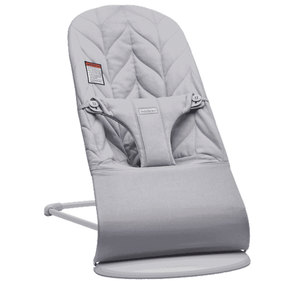 BabyBjorn Bouncer Bliss Baby Bouncer, Petal Quilt, Light Grey, 1 Piece