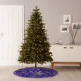 thumbnail image 6 of Fotbe blue purple Snowflake Pattern Christmas Tree Skirt, Tree Skirts Plush Christmas Decorations, Christmas Tree Skirts Xmas Decorations Holiday Party Decor-48", 6 of 6