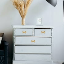 HOMEMAXS Brass Gold Bow Drawer Knobs for Kitchen Cabinet Hardware Nursery Door Decorative Tie Kids Dresser Knobs Pulls Vintage