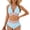 Blue, variant on Swimsuit for Women Bathing Suits 2 Piece Swim Suit Set High Waisted Tummy Control Bikini Sets