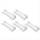 thumbnail image 1 of Soporte de Almacenamiento para Consola Digital ÓPtica Estante de Almacenamiento Horizontal FáCil Consola de Juegos Soportes de Cristal, 5 Piezas, 1 of 5