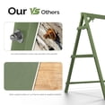 thumbnail image 4 of Zimtown Porch Swing Frame Swing Stand A-Frame 600lbs Wooden Green 4FT, 4 of 8