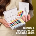 thumbnail image 5 of Sakura Koi Pocket Field Sketch Kit - Watercolor Sets for Painting On the Go - Holiday Gifts for Artists, Crafters & DIY Gifts Projects - 24 Colors - 1 Water Brush - 1 Sponge - 1 Mixing Palette, 5 of 7