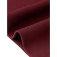 thumbnail image 5 of Agnes Orinda Women's Plus Size Bodycon Dress Ruched V Neck Sleeveless Business Office Party Cocktail Pencil Dresses 3X Burgundy, 5 of 5