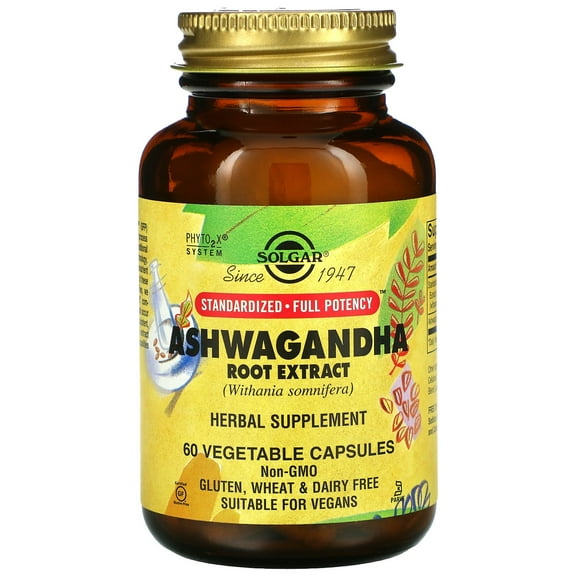 Solgar SFP Ashwagandha Root Extract Vegetable Capsules - 60 ct