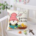 thumbnail image 1 of Xihbxyly Funda de Almohada de Pascua, Encantador Diseño Floral de Conejo, Tela Cepillada Suave y Cómoda, Cierre de Cremallera Oculto, Ideal para Decorar El Sofá o La Silla, Regalo Perfecto para Amigo, 1 of 6