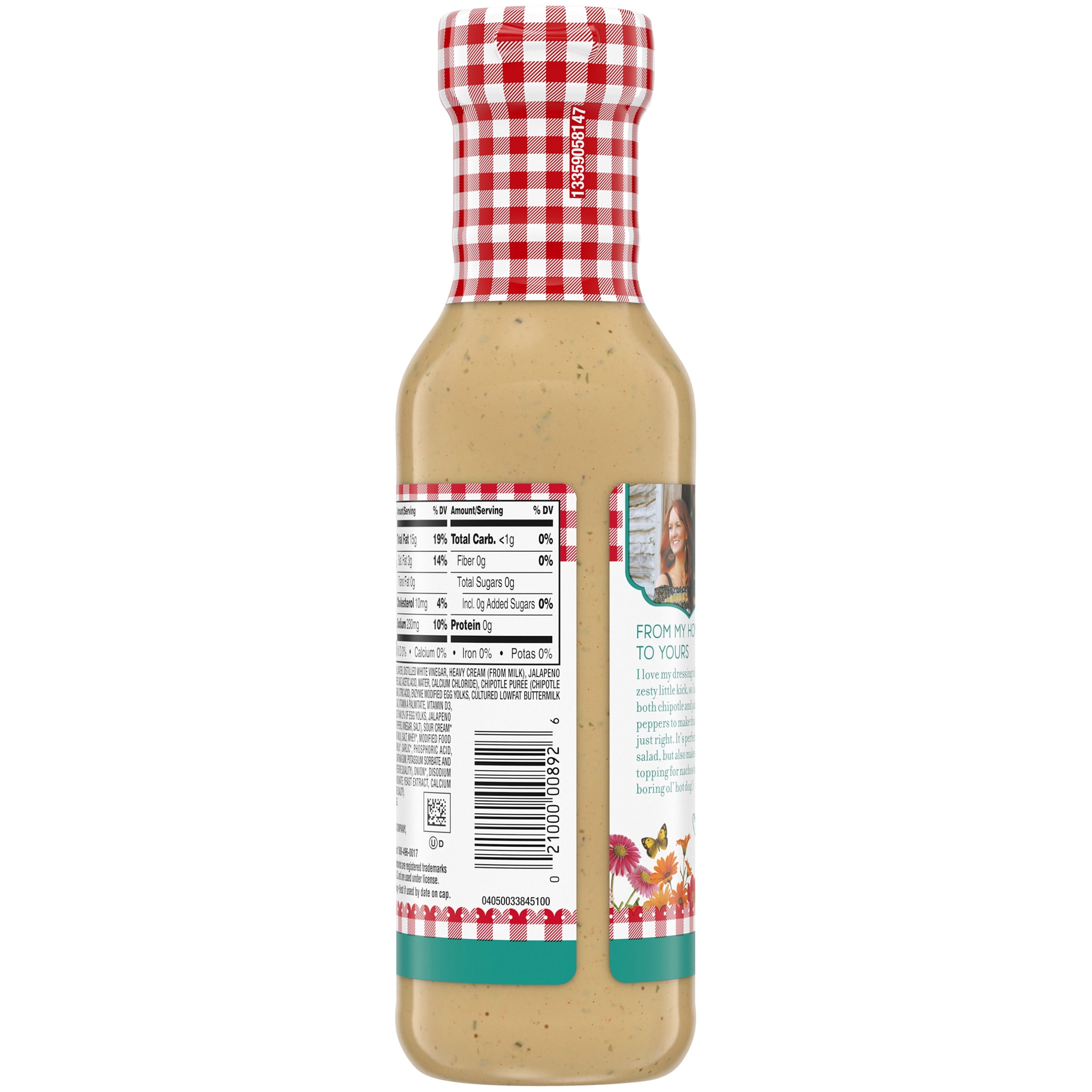 The Pioneer Woman Spicy Southwestern Ranch Salad Dressing & Dip, 12 fl oz Bottle