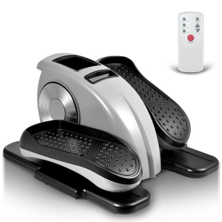 Under Desk Elliptical, Non-Slip Elliptical Training Machines with 12 Adjustable Speed for Home Office Use(Gray)