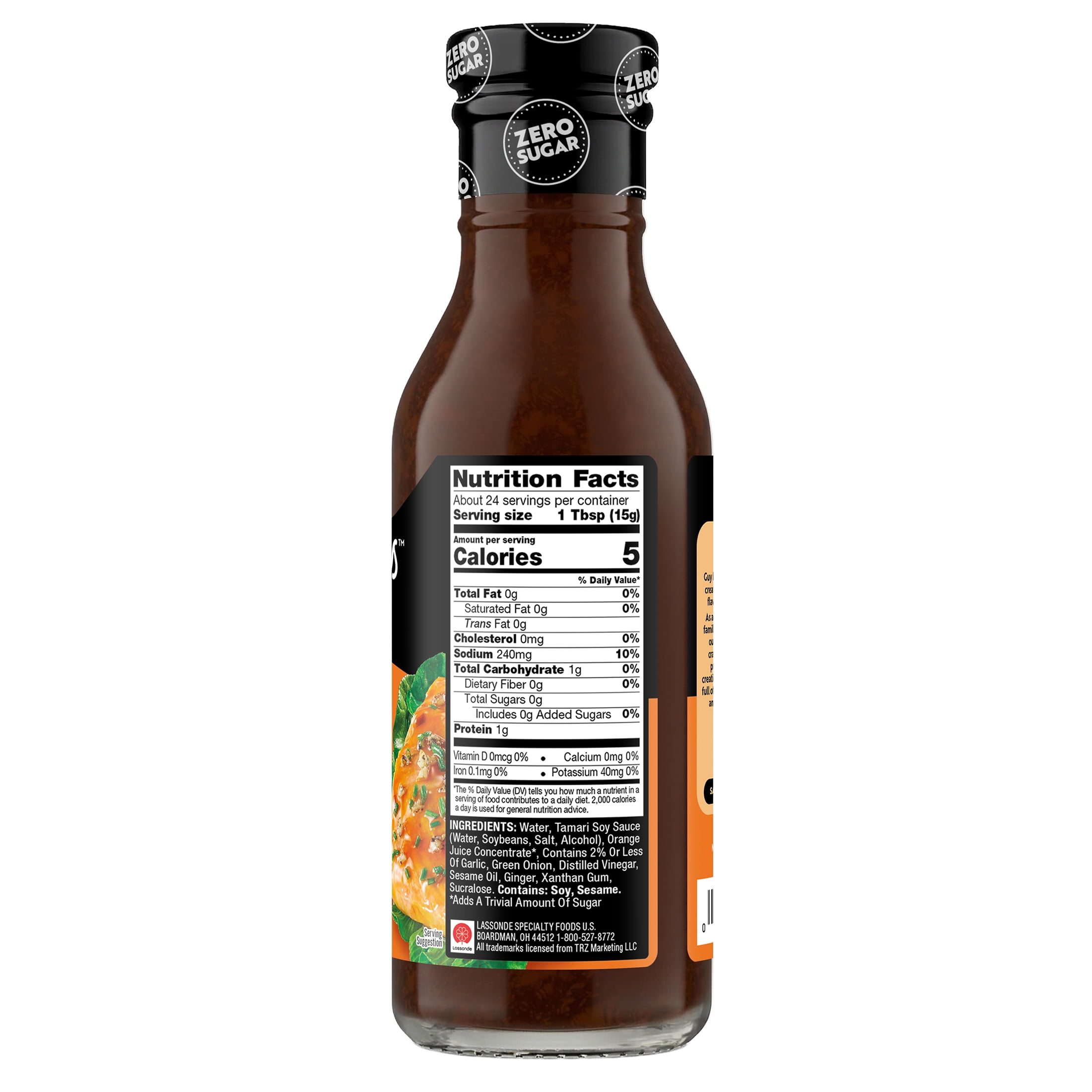 G Hughes Zero Sugar Orange Ginger Marinade, 13 oz
